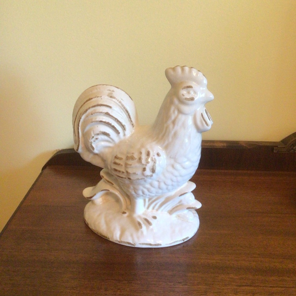 Ceramic Rooster Figurine